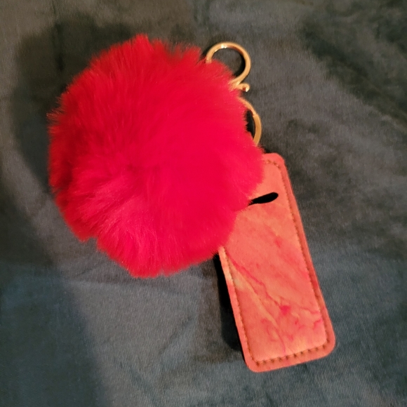 Puffballs and chapstick/lipgloss keychains - Picture 3 of 8